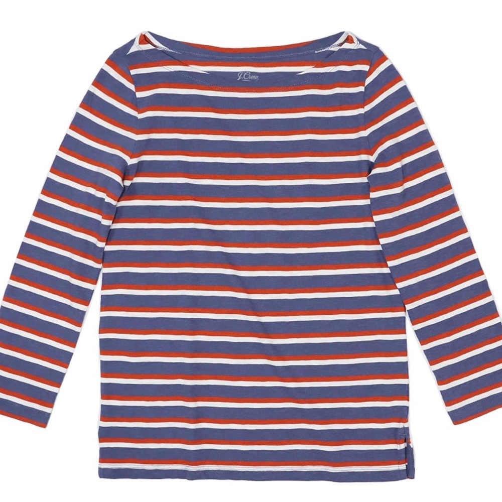 J.Crew Women's 3/4 Sleeve Painter Boatneck T-Shirt - NWT